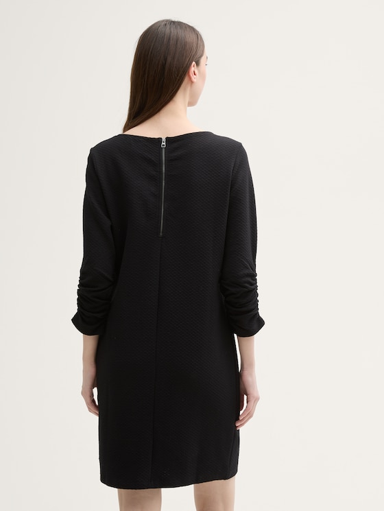 Mini dress with 3/4 sleeves by Denim Female, Black