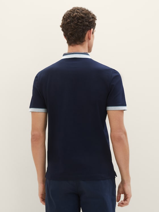 Polo shirt with a logo print by Tom Tailor