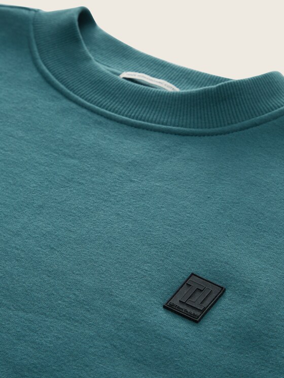 Basic Sweatshirt mit Bio-Baumwolle