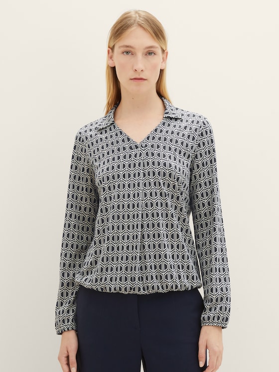 T-Shirt-Bluse mit Allover-Print Tailor Tom von