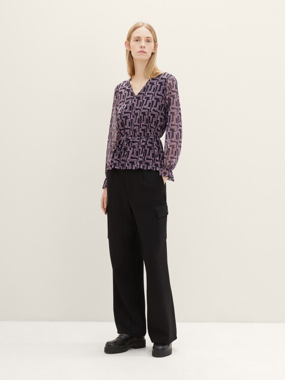 Bluse mit recyceltem Polyester