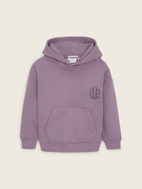Oversized hoodie with organic cotton