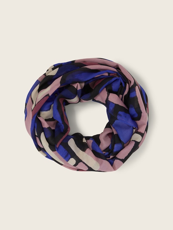 Tube scarf with recycled polyester