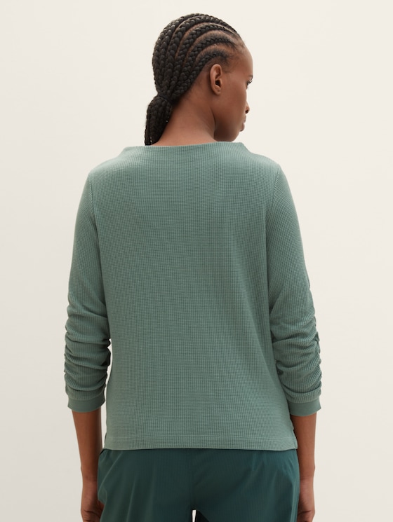 Sweatshirt mit Falten von Denim Female, green dust