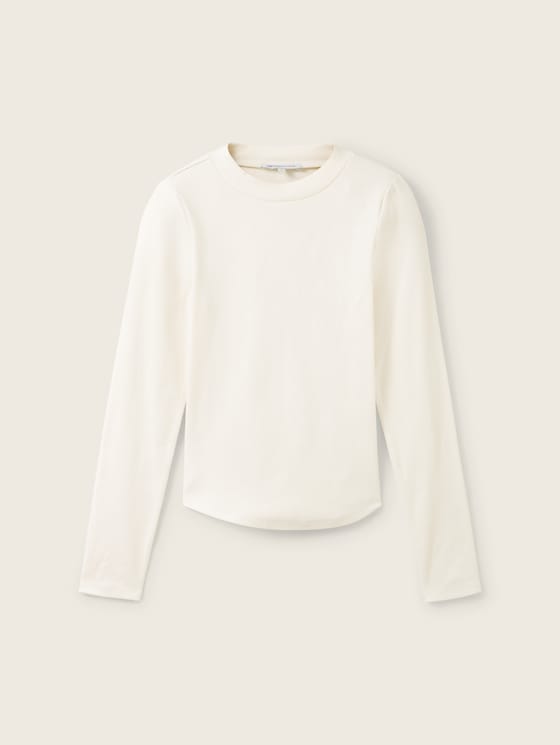 Langarmshirt mit Rippstruktur