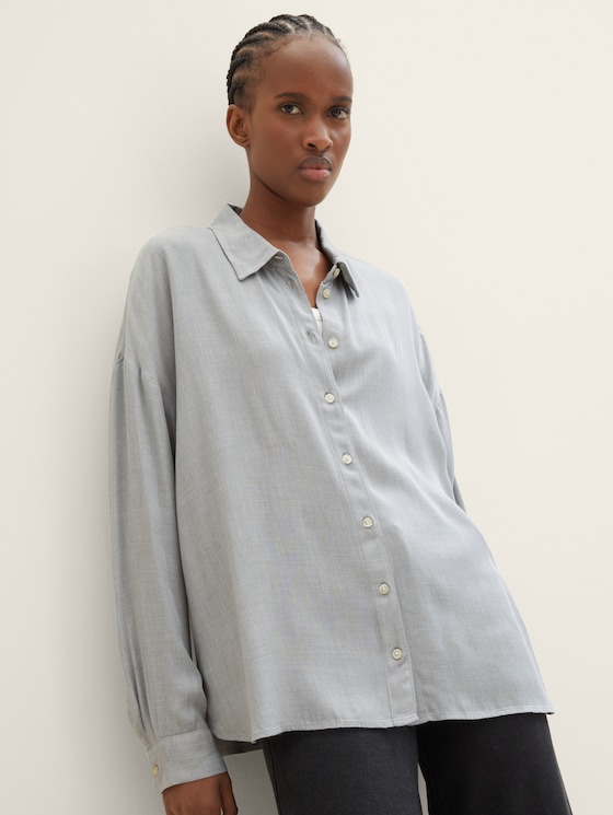 long shirt with chest pocket