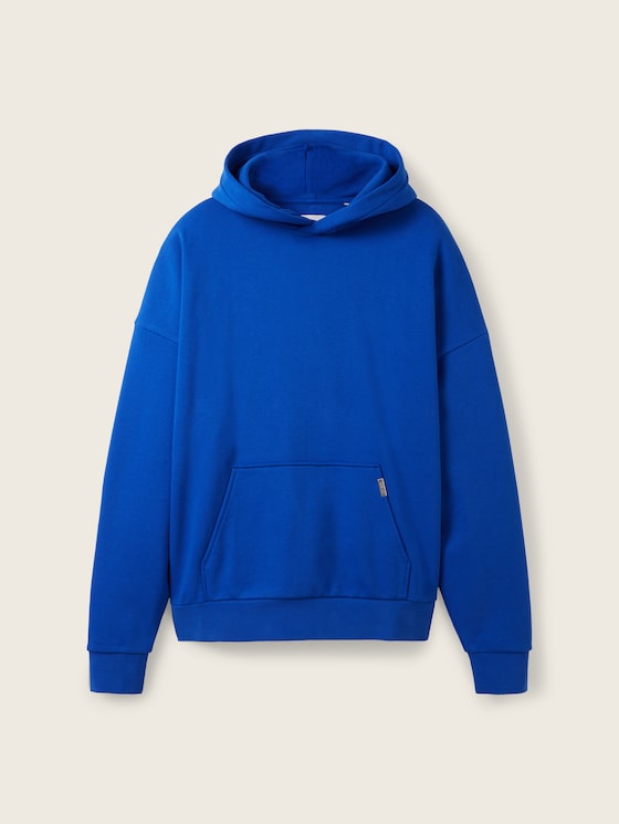 Oversized hoodie with recycled polyester