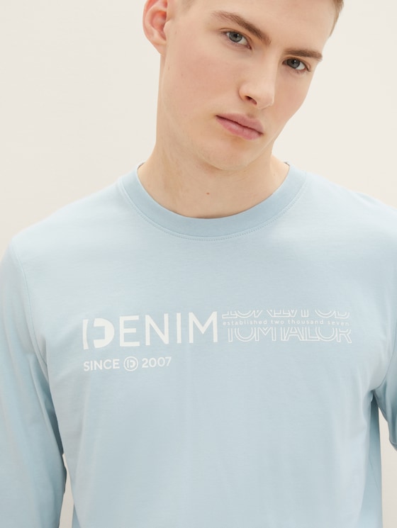 Shirt met lange mouwen en logoprint