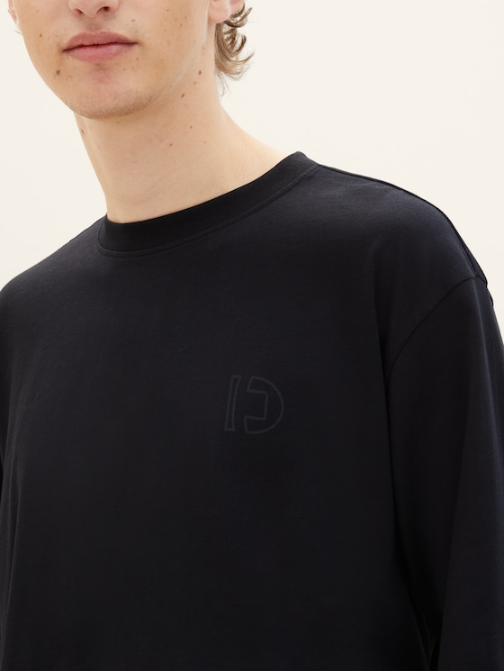 Relaxed long-sleeved T-shirt