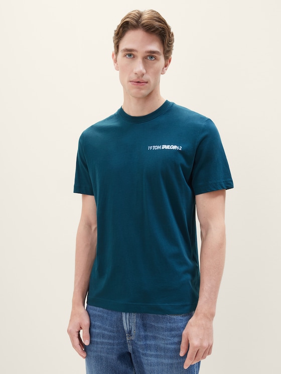 T-shirt met print door Men, deep pond green