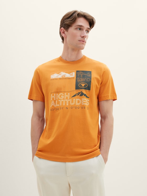 T-shirt met print door Men, tomato cream orange