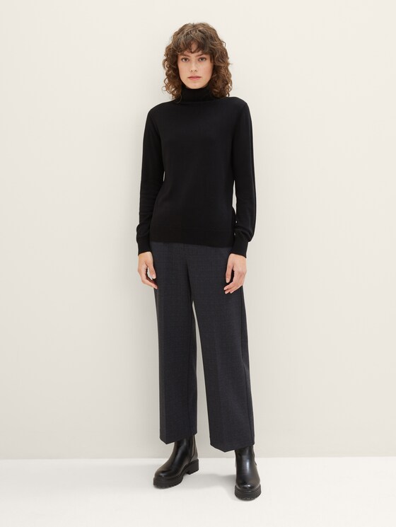 Cropped Mia straight trousers