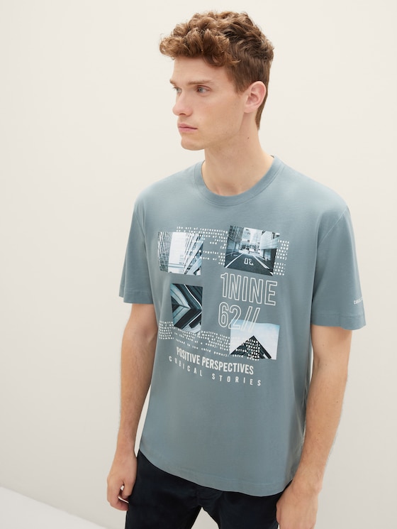 T-shirt met print door Men, grey mint