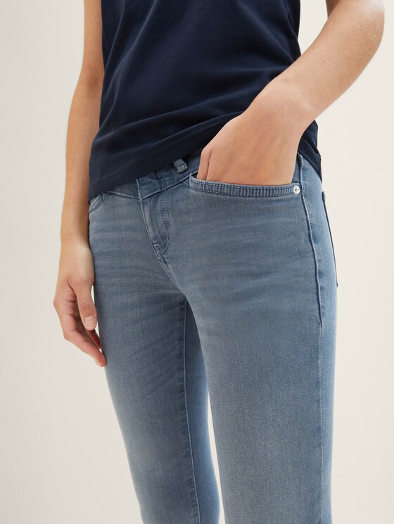 Alexa Slim-jeans met gerecycled polyester