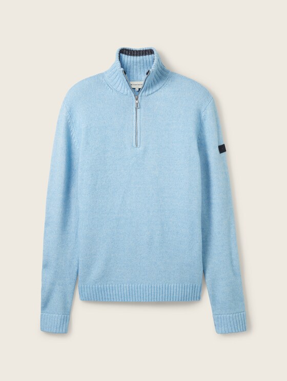 Troyer Strickpullover mit recyceltem Polyester