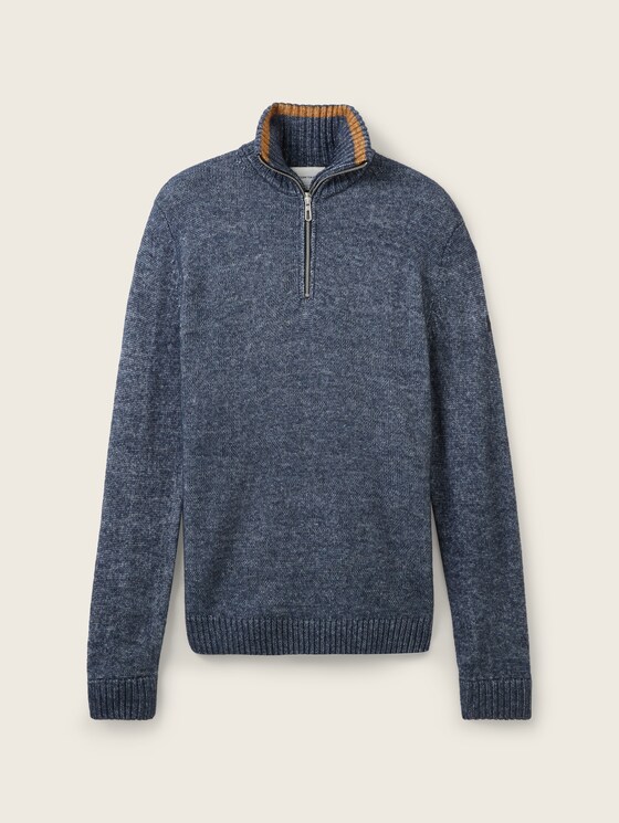 Troyer Strickpullover mit recyceltem Polyester