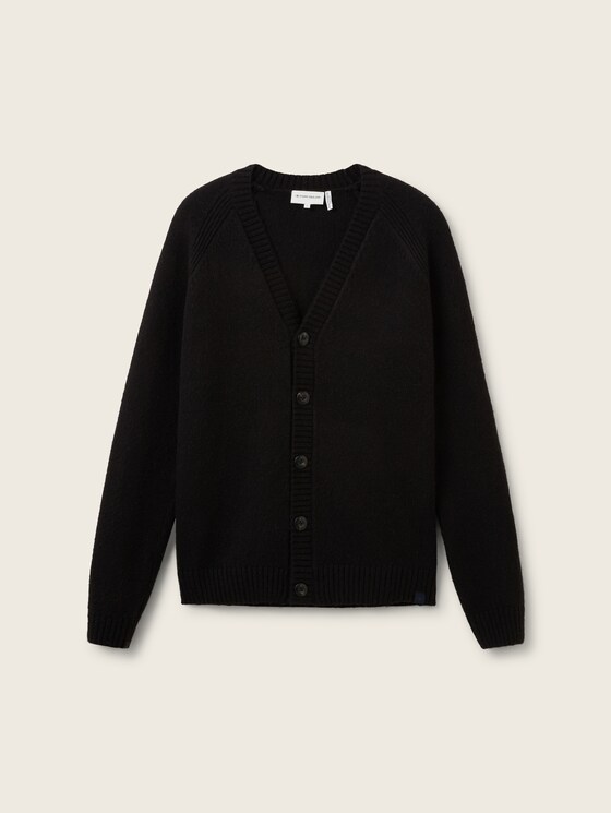 Black 2025 polyester cardigan