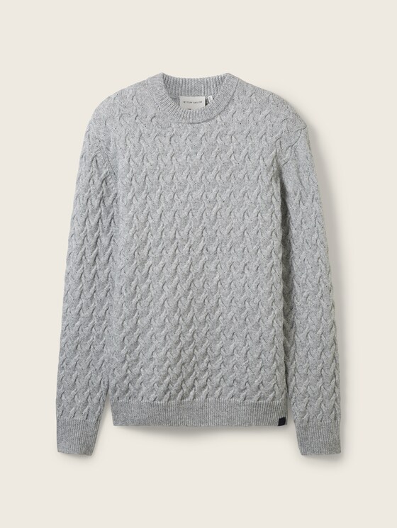 Strickpullover mit Struktur