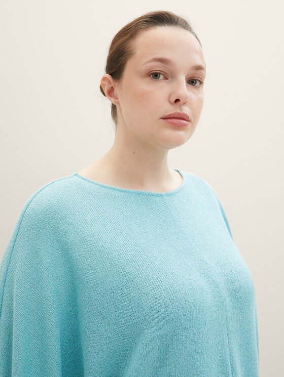 Plus - T-shirt with batwing sleeves