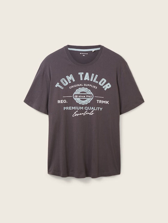Plus - T-Shirt mit Logo Tailor Tom von Print