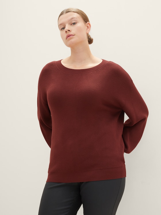 Plus - Knitted sweater with LENZING(TM) ECOVERO(TM)