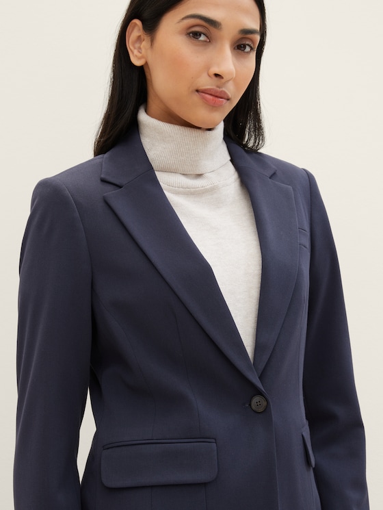 Blazer with recycled polyester