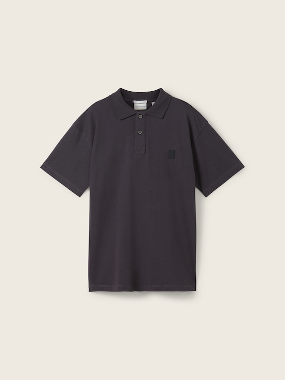 Oversized polo shirt with organic cotton by Tom Tailor