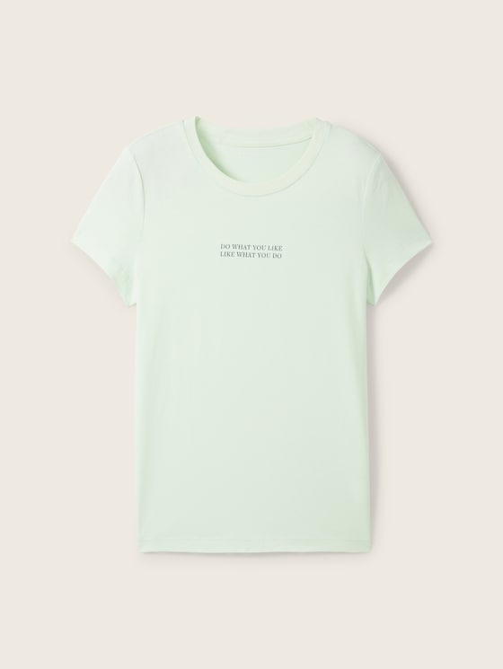 T-Shirt mit Textprint