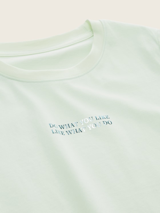 T-Shirt mit Textprint
