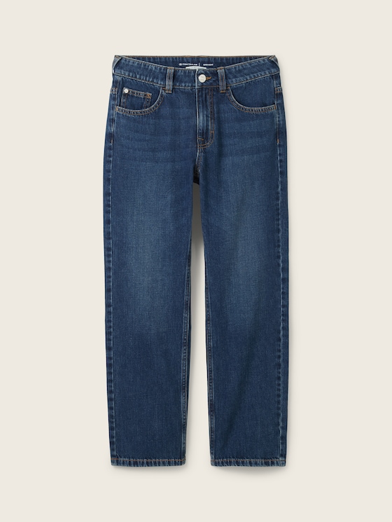 Straight Jeans mit recycelter Baumwolle