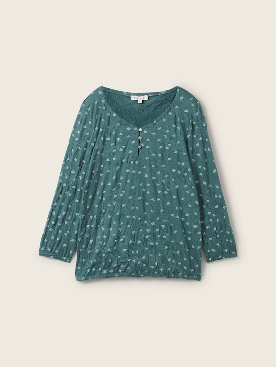 Henley T-shirt with an all-over print