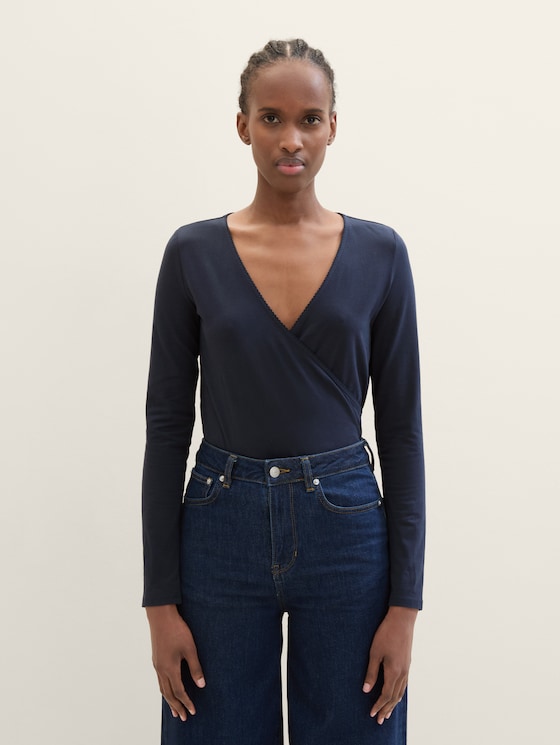 frank & oak - cotton wrap top