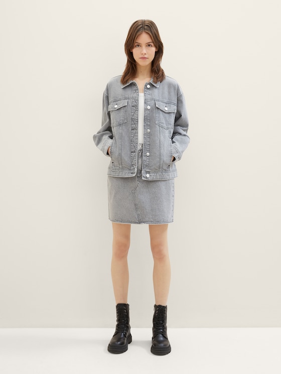 Oversized denim jacket with recycled cotton by Tom Tailor