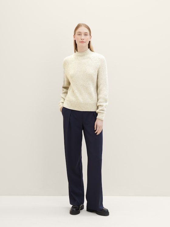 Lea wide leg trousers with recycled polyester