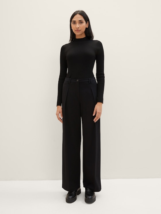 Lea wide leg trousers with recycled polyester