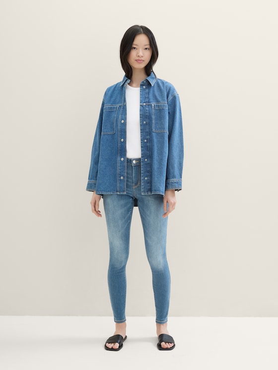 3 Sizes in 1 - TTNELA Jeans Extra Skinny par Denim Female, Used Light Stone Blue Denim