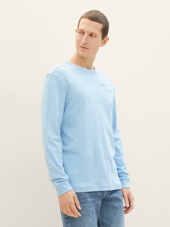Basic long-sleeved T-shirt with a print