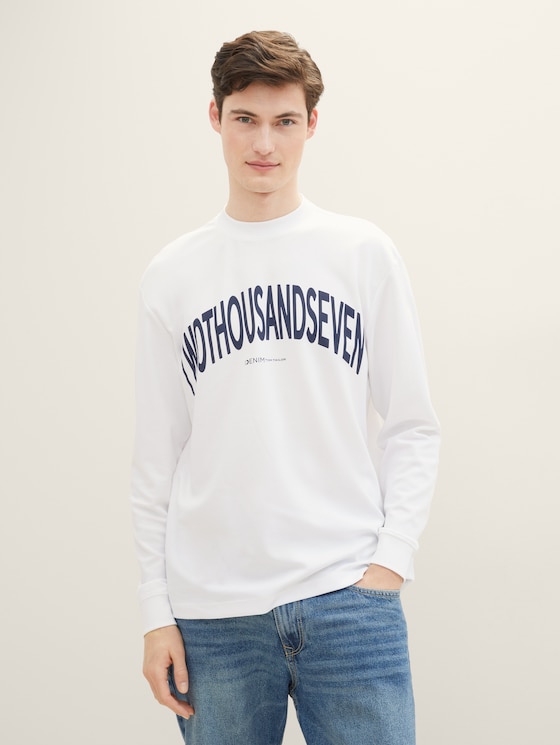 Sweatshirt met tekstprint