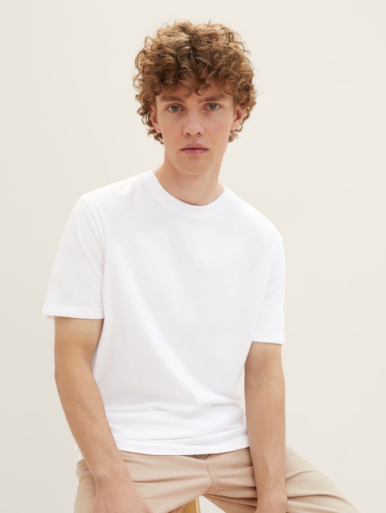 Basic T-shirt door Denim Male, White