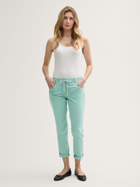 Tapered relaxed trousers by Women, Faded Green