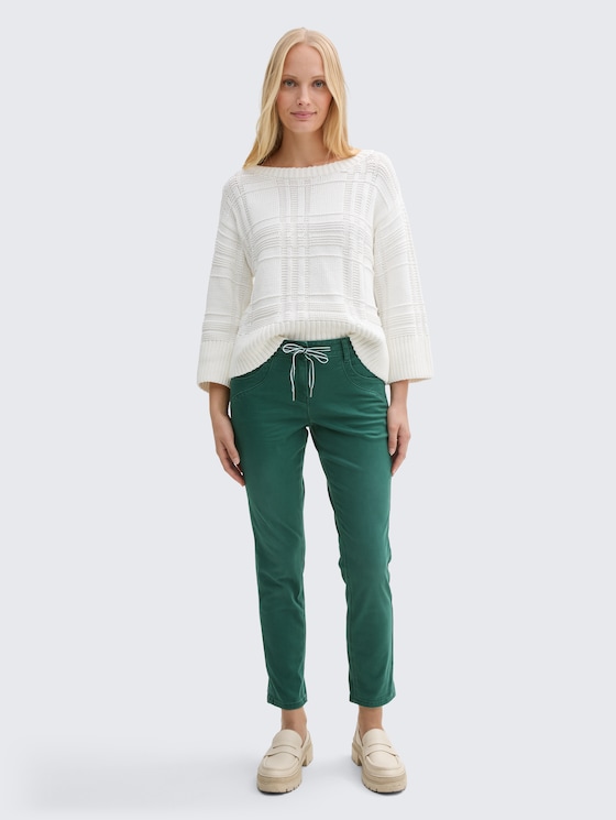 Tapered relaxed trousers by Women, explorer green