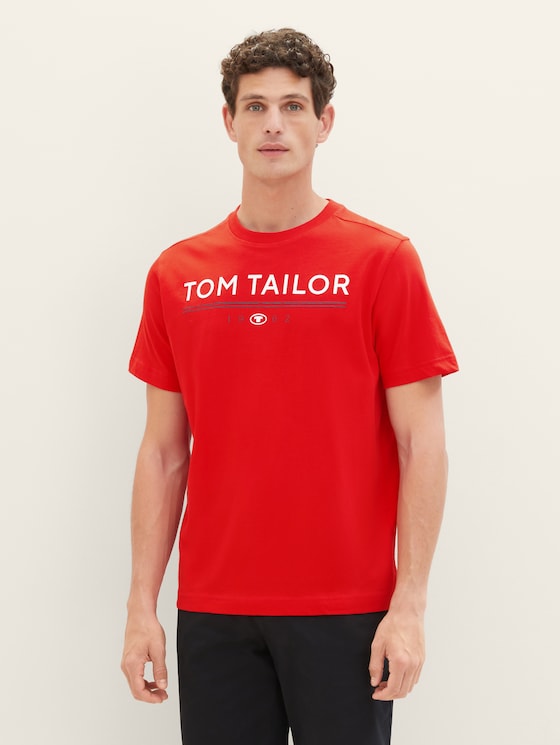 Logo Tailor mit von Print Tom T-Shirt