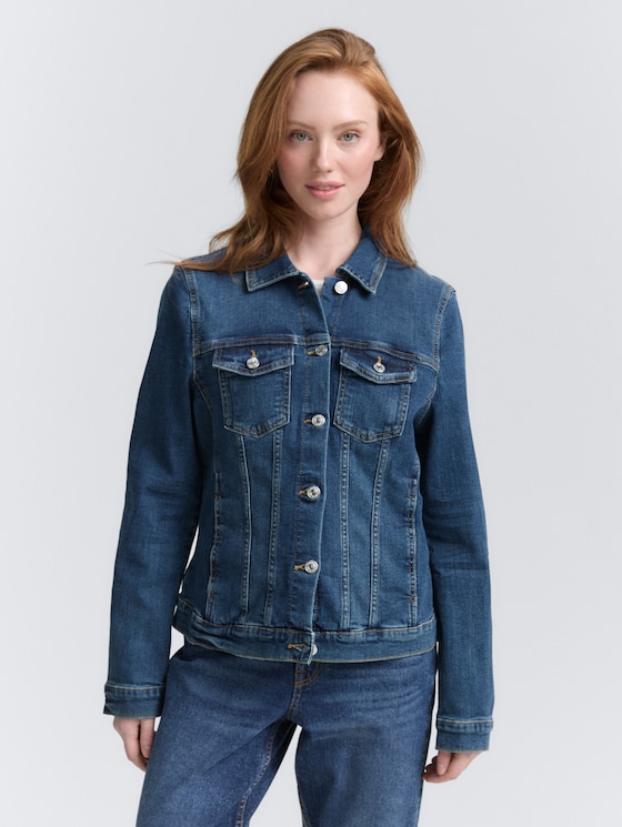 Denim jasje door Denim Female, Used Mid Stone Blue Denim