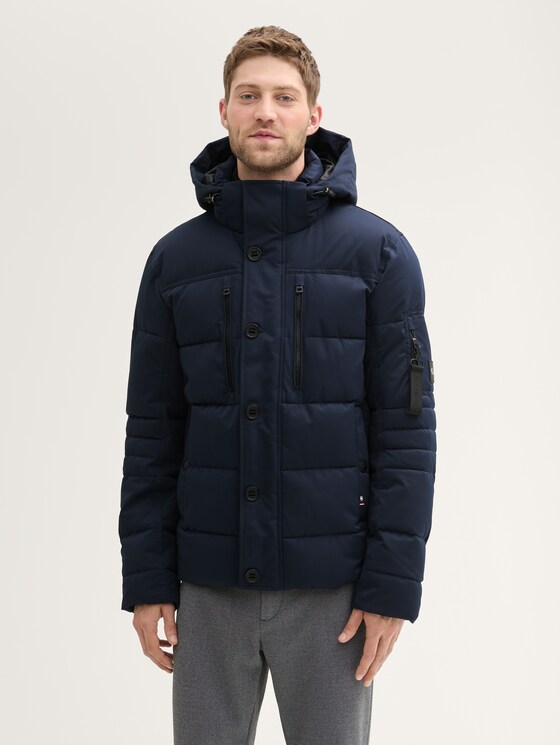 Pufferjacke mit abnehmbarer Kapuze von Men, sky captain blue