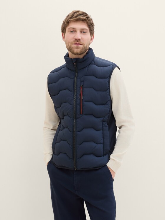 Hybrid puffer gilet by Tom Tailor