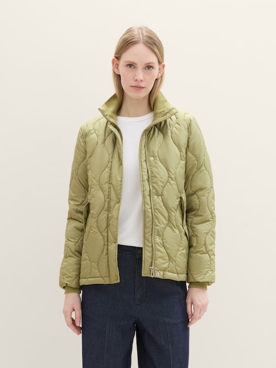 Lichtgewicht jack met hoodie door Women, dark sage