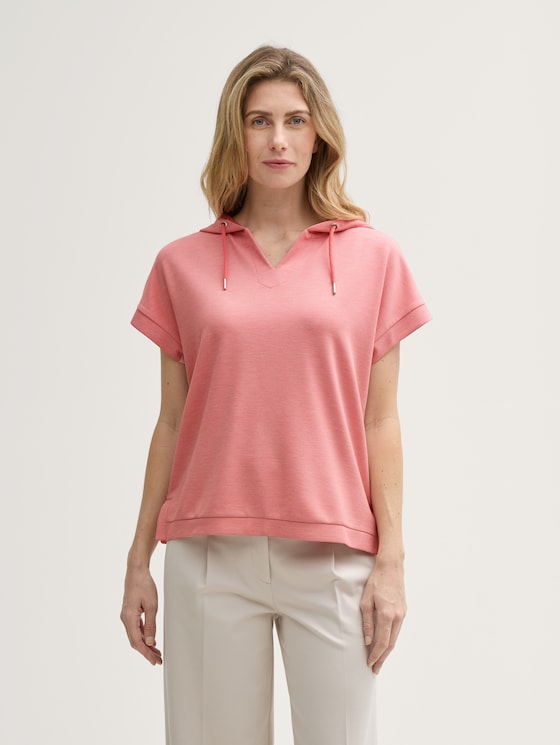 Hoodie sweatshirt door Women, rosewood pink