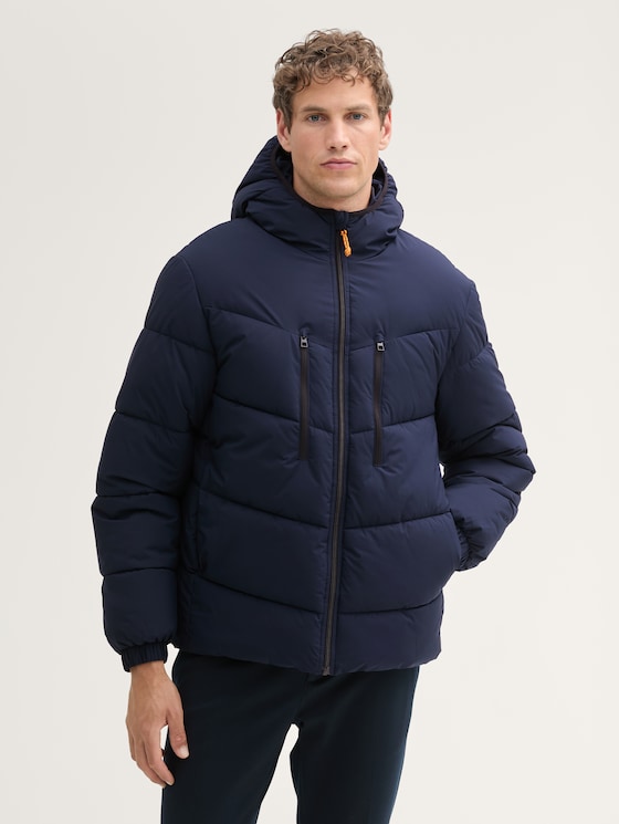 Pufferjacke mit Kapuze von Denim Male, sky captain blue