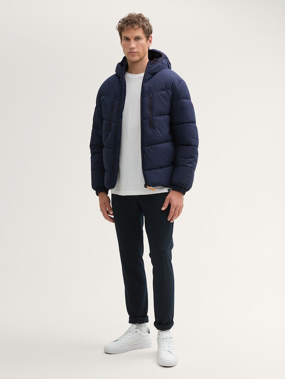 Pufferjacke mit Kapuze von Denim Male, sky captain blue