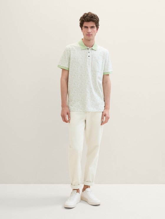 Polo shirt with an all over print by Tom Tailor